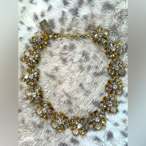 J.CREW CRYSTAL BLOSSOM NECKLACE